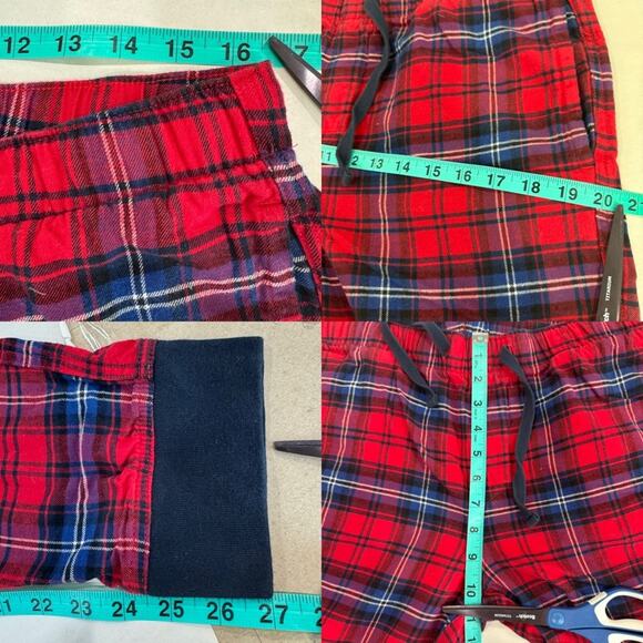 Gap Flannel PJ Joggers Cotton Red Plaid Medium Lounge pants - Picture 10 of 13